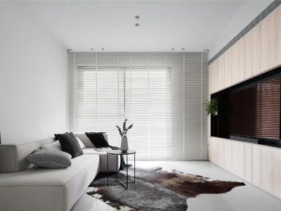 北湾郡极简风152平米四居室装修设计图案例