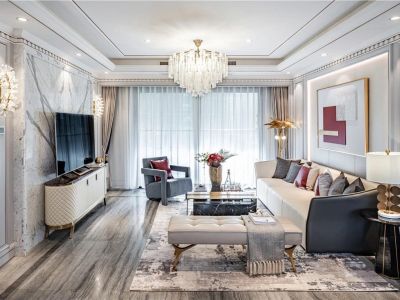 贵安观天下欧式风四居室190平米装修效果图案例