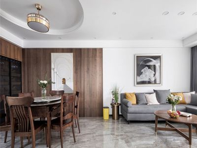 海洋半岛145平美式风格四居室装修案例