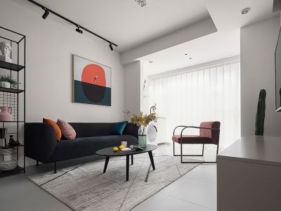 融达57号公馆现代简约风格86平装修案例