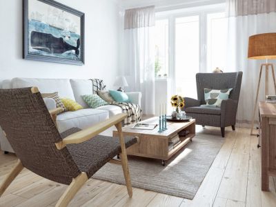 正祥贵里香园美式风二居室78平米装修效果图案例