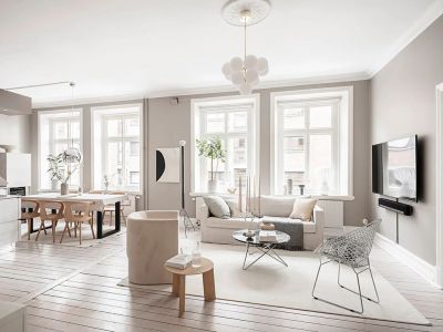 康泰新城103平米三居室北欧风格装修案例