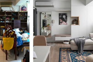 [南宁开心装饰]65㎡老破小爆改出三室两厅+小书房，小户型大利用设计！