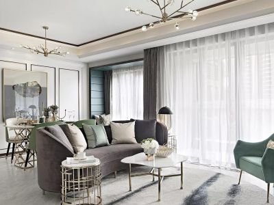 三汇四季公园现代轻奢风格89平装修案例