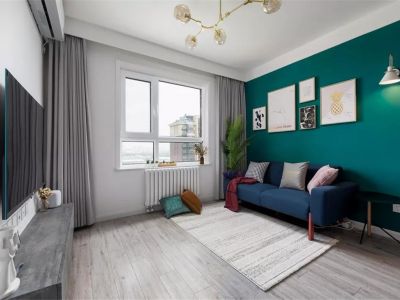 百家湖国际花园70平两居室代风格装修案例