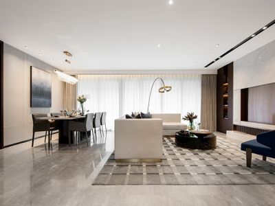 融创臻园145㎡四居室现代风格装修案例