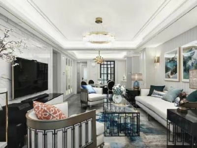 中海云麓九里北欧风格143平米装修案例