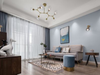 韦伯豪家园北欧风格110平米三居室装修案例