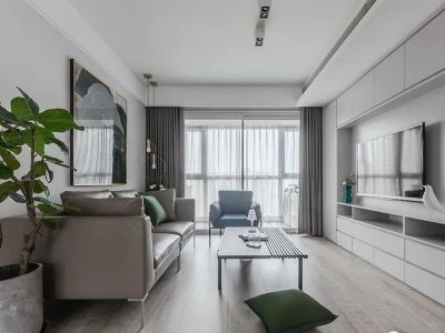 远中悦莱现代风格110平米三居室装修案例