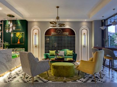 广州咖啡厅美式风格45平米装修案例