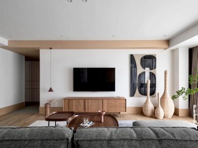 望海潮日式风三居室150平米装修设计图案例