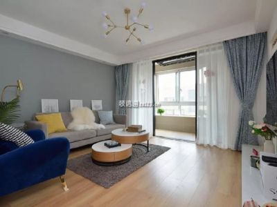 卓锦城108平三居室北欧极简风格装修案例