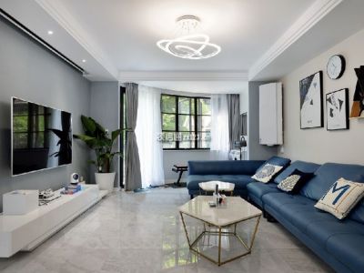 东御佲家120平三居室现代简约风格装修案例