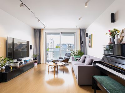 万科大家88平二居室现代风格装修案例