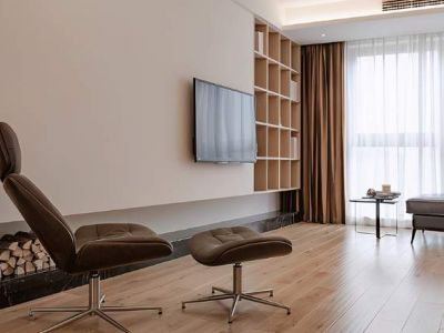 万科·翡翠春晓111㎡三居室现代风格装修案例