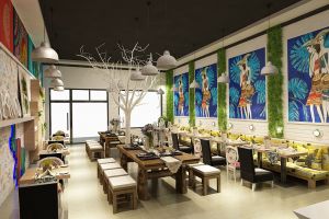 [红藤装饰公司]重庆快餐店装修设计 快餐店装修设计布局