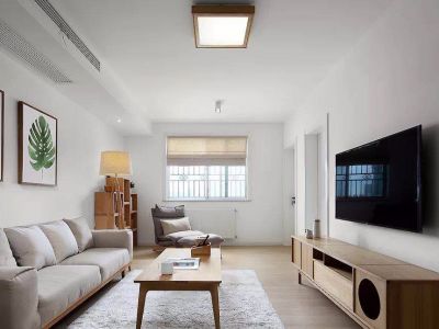 保利堂悦公馆日式风三居室110平米装修效果图案例