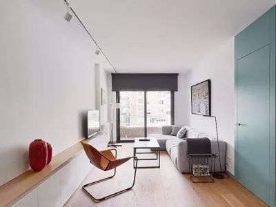 保利和光尘樾极简风格二居室82平米装修图案例