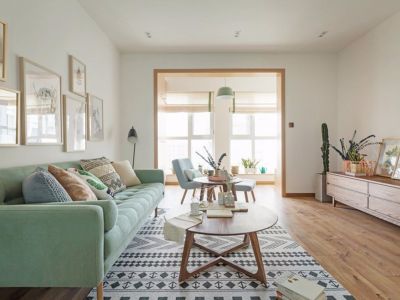 龙湖兰园天序北欧风格三居室104平米装修图案例