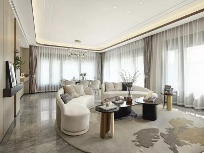 万科誉澜道147平四居室现代风格装修案例