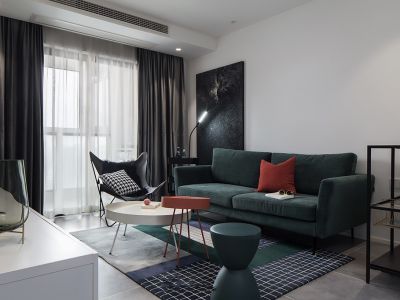 华丰观澜城北欧简约风格105平装修案例