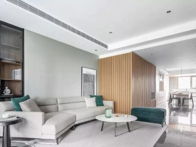 合生君景湾现代风格136平米三居室装修案例