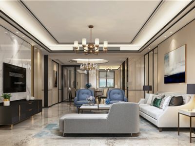 海韵华府220平四居室现代简约装修案例