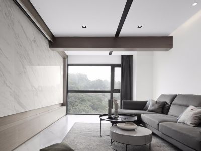 华通和平海岸二期124㎡三居室简约风格装修案例