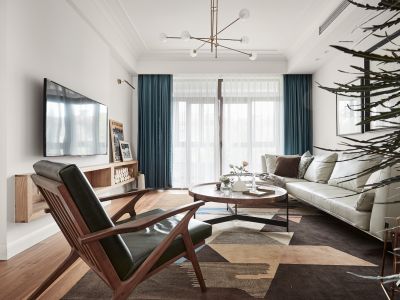 永实蔷薇国际125平北欧风格三居室装修案例