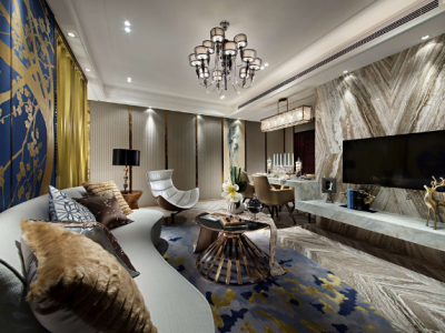 复兴珑御183平米三居室欧式设计案例