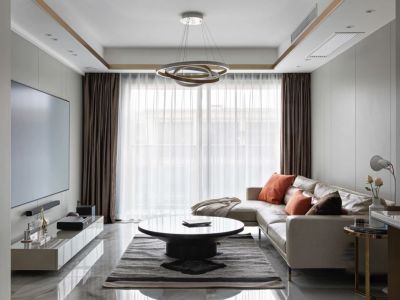 深石汉华柏翠湾现代简约风格130平装修案例