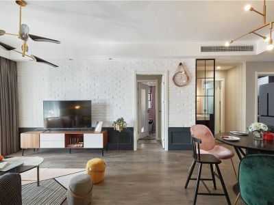 荣和五象院子北欧极简风格110平装修案例