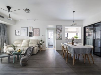 万科第五园北欧简约风格96平装修案例