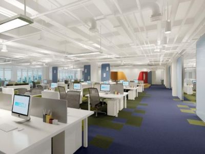 广州办公场所绚丽风格756平米装修案例