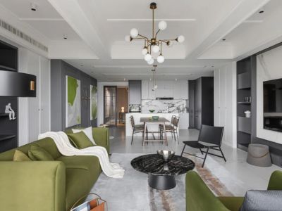 新力紫园112平简约风格二居室装修案例