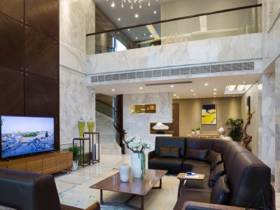 海马青风院子现代风格291平米别墅装修案例