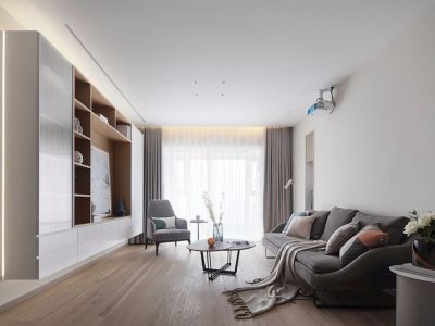 颐和银座135平三居室现代风格装修案例