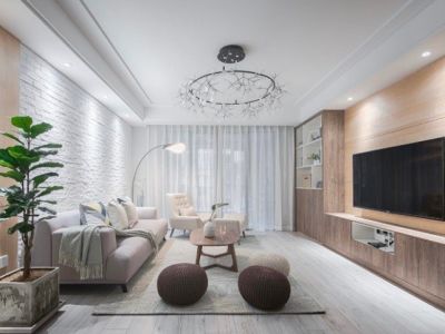 碧桂园熙山郡80平二居室北欧风格装修案例