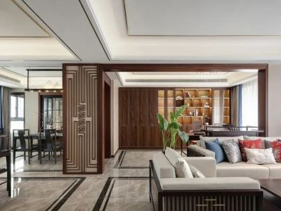 华发首府123平方三室中式风格装修案例