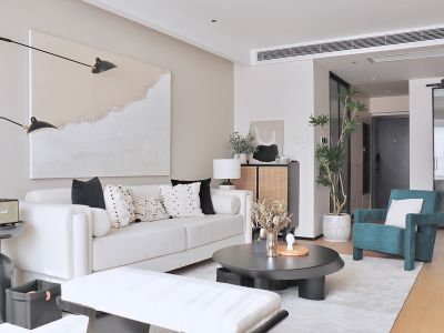 佳兆业壹号85平二居室简欧风格装修案例