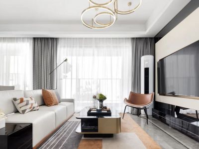 南山壹方中心134平现代风格三居室装修案例