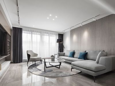 阳光·江东首席简约风168平米三居室装修图案例