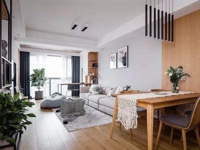 文景雅苑现代风90平米三居室装修效果图案例