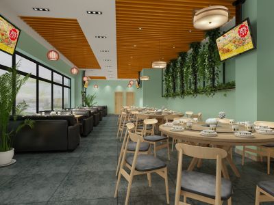 现代风275平米餐厅装修案例