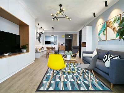 富田城九鼎公馆三号院北欧风格143平米四室两厅装修案例