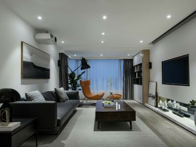 金科天籁城现代风格143平米三室两厅装修案例