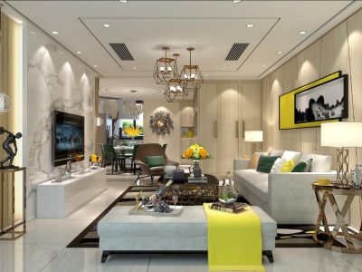 茂瑞府125平方四室简约风装修案例