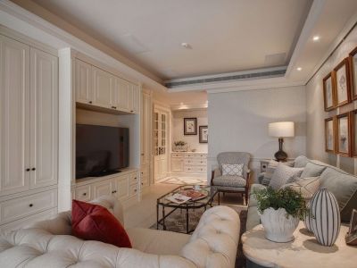 美的中骏雍景湾100平方三室美式装修风格案例