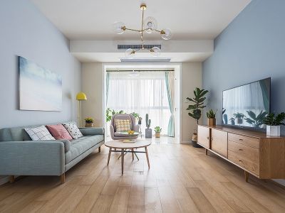 万科朗润园135平米三居室简约装修案例