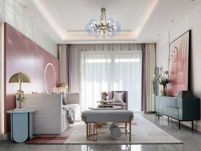 龙湖·天璞混搭风三居室121平米设计图案例